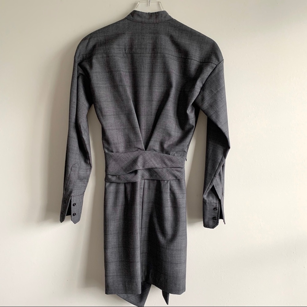 Isabel Marant Nolla Grey Knotted dress virgin wool - Picture 9 of 16